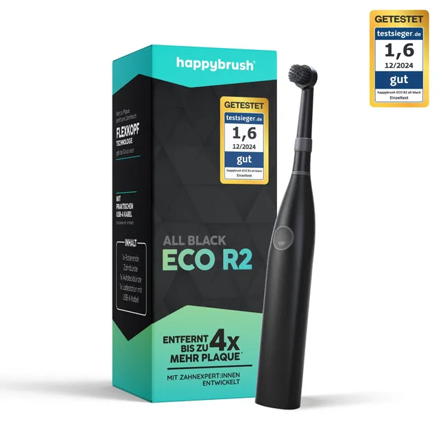 happybrush-eco-r2-rotationszahnb-rste-allblack image 1