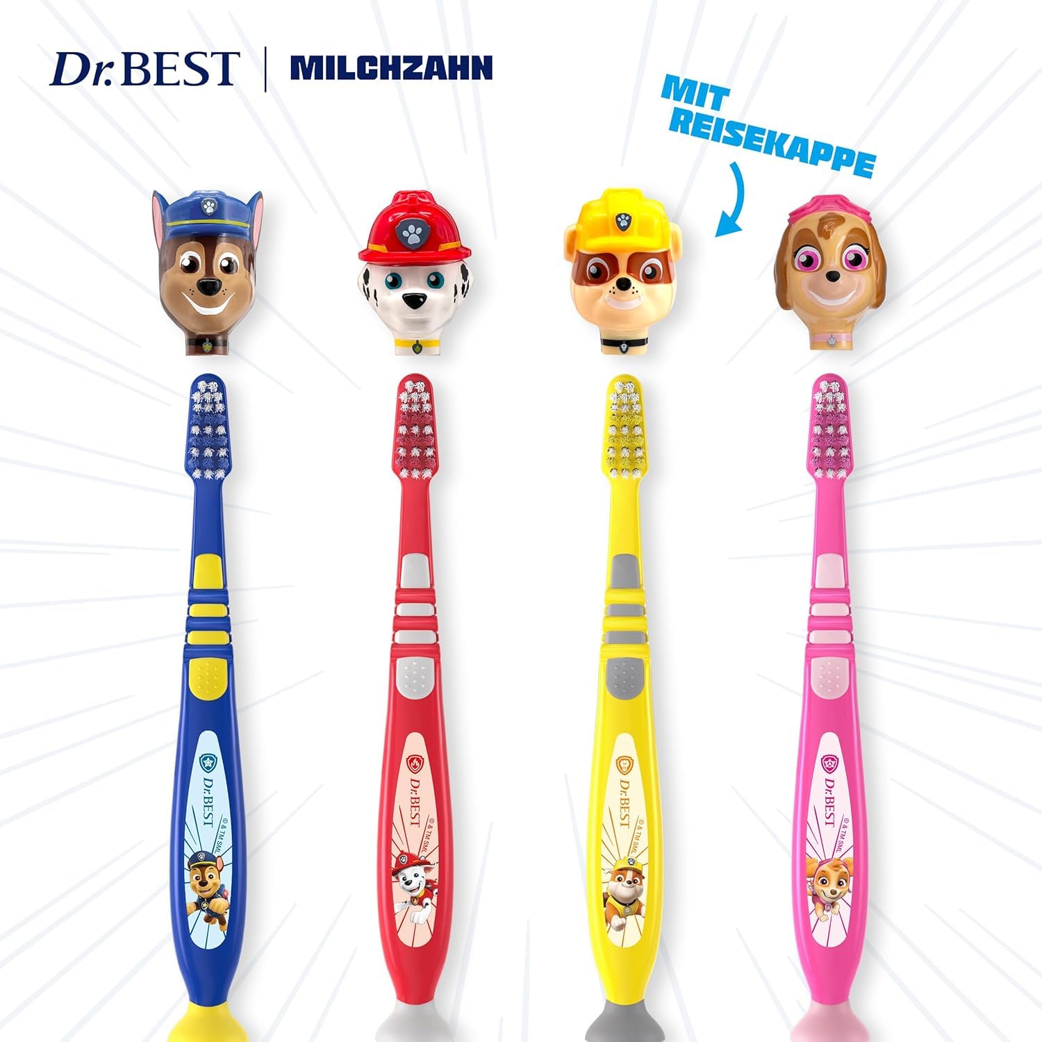 dr-best-paw-patrol-zahnb-rste-weich-mit-reisekappe-kinderzahnb-rste-3-6-jahre image 3