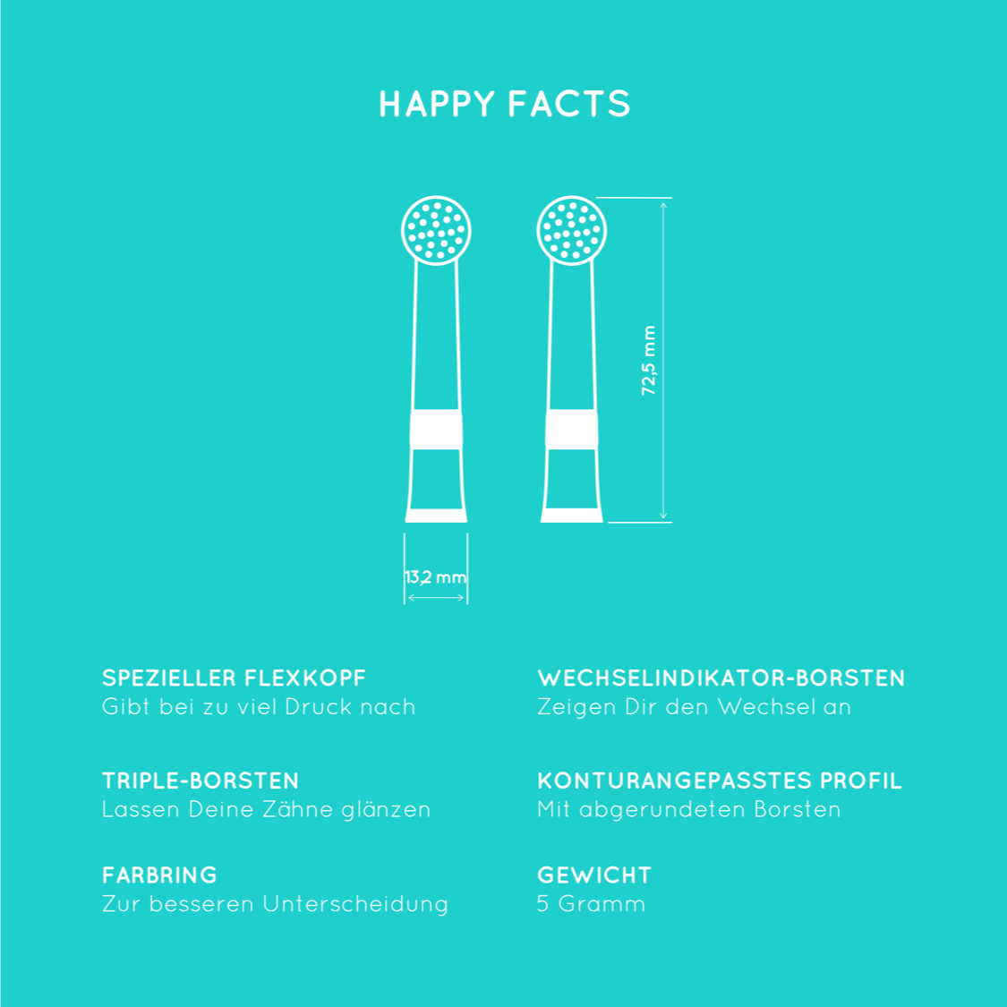 happybrush-eco-r2-aufsteckb-rsten-rot-3er-rotierend image 6