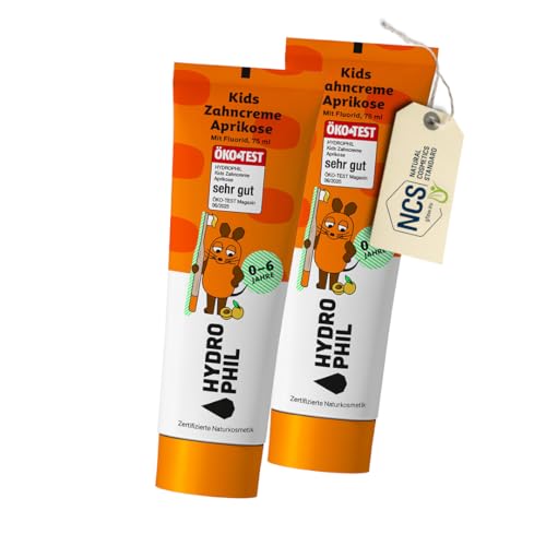 hydrophil-kinder-zahncreme-aprikose-4er-pack-mit-fluorid-1000-ppm image 8