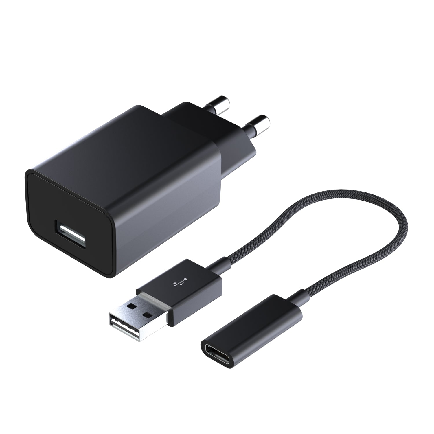 happybrush-netzstecker-set-mit-usb-c-auf-usb-a-verbindungskabel image 1