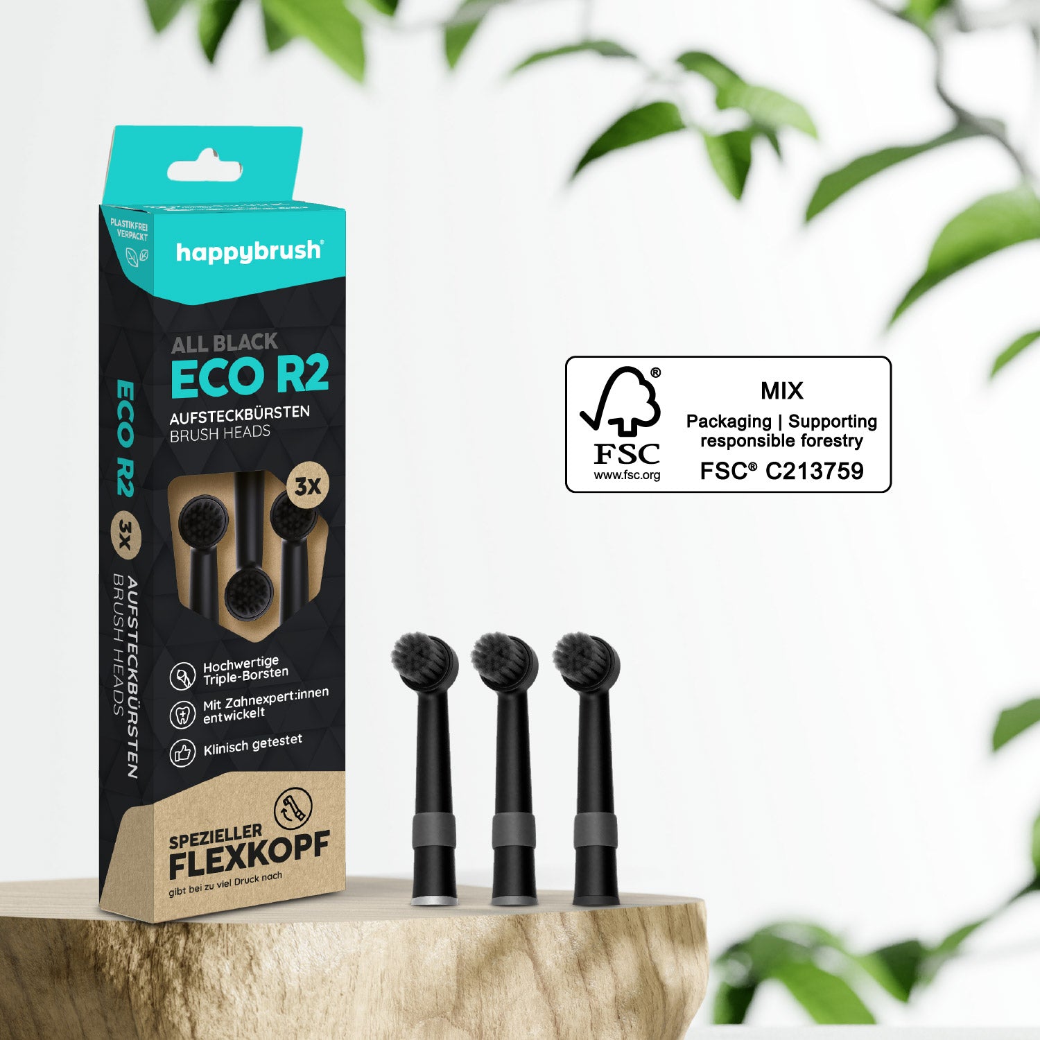 happybrush-aufsteckb-rsten-r2-allblack-4er-pack image 6
