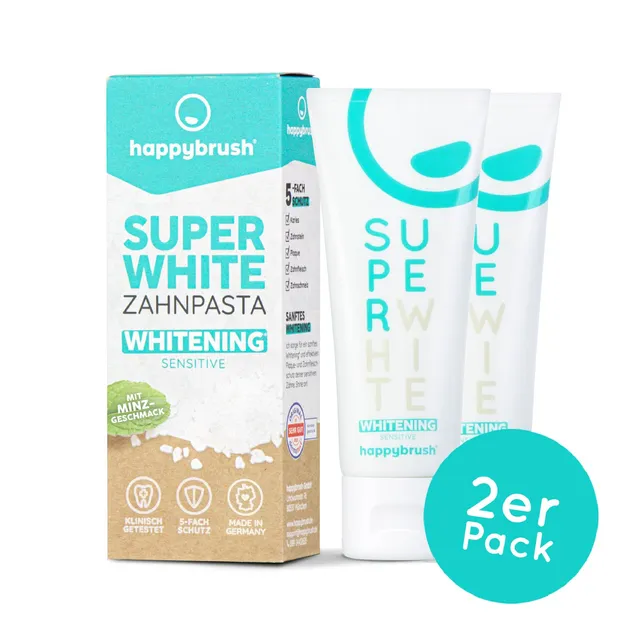 happybrush-superwhite-sensitive-whitening-zahnpasta-75-ml image 1