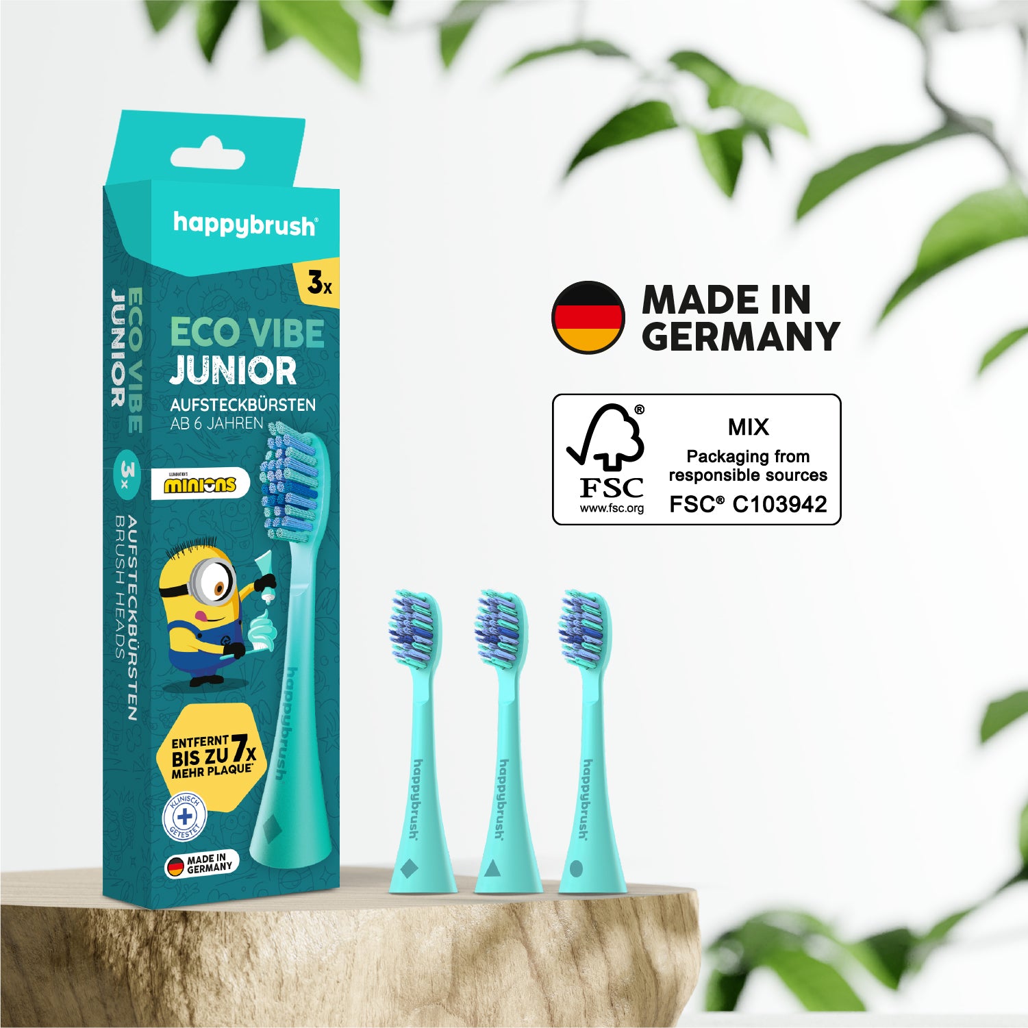 happybrush-aufsteckb-rsten-eco-vibe-junior-minions-schallzahnb-rstenk-pfe image 8
