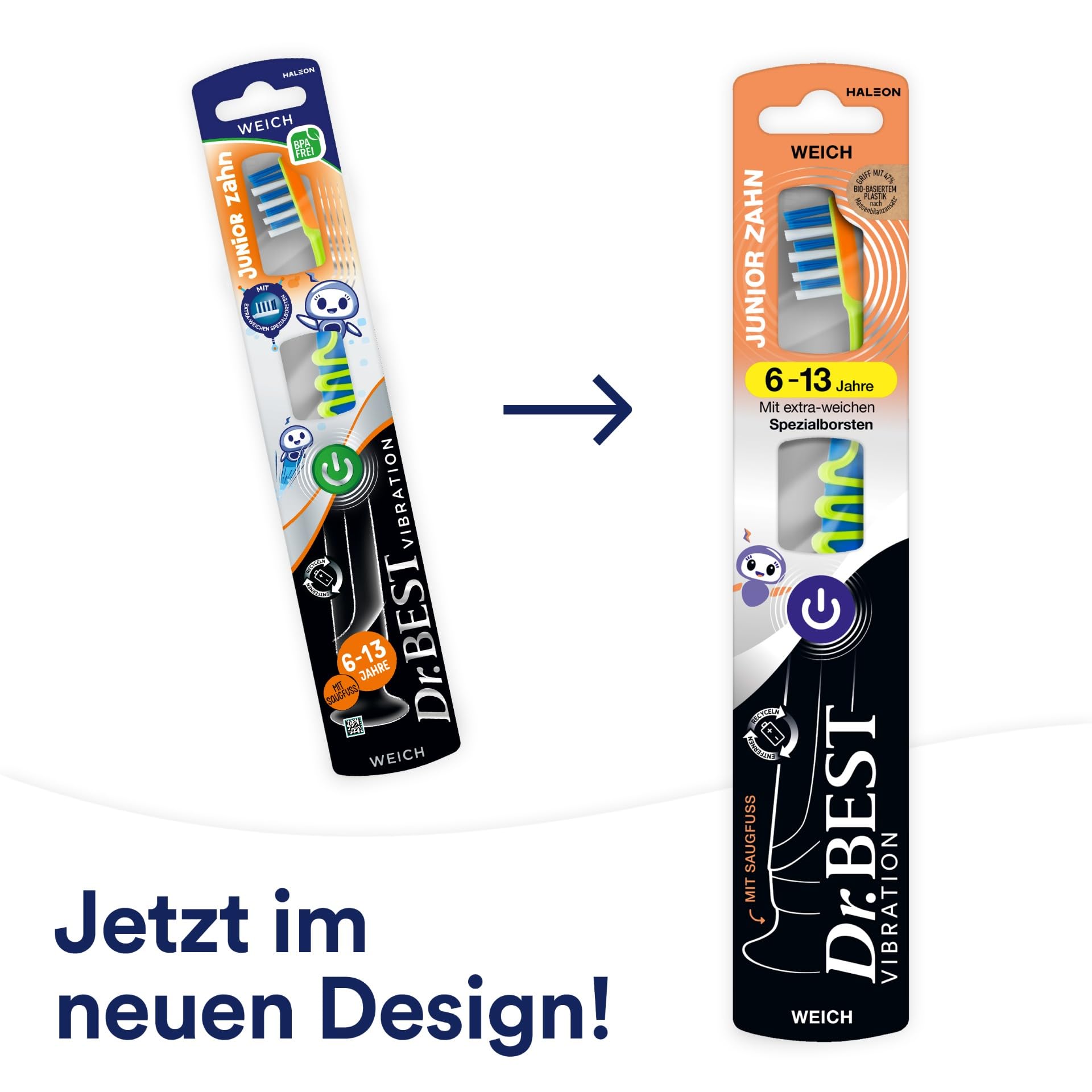 dr-best-vibration-junior-zahnb-rste-weich-f-r-kinder-6-13-jahre-1-st image 2