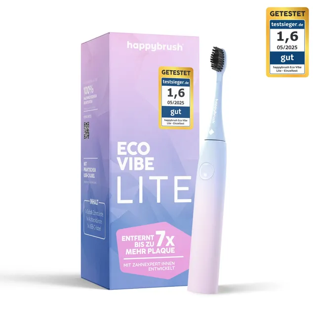 happybrush-eco-vibe-lite-schallzahnb-rste-elektrische-zahnb-rste-mit-usb-c image 1