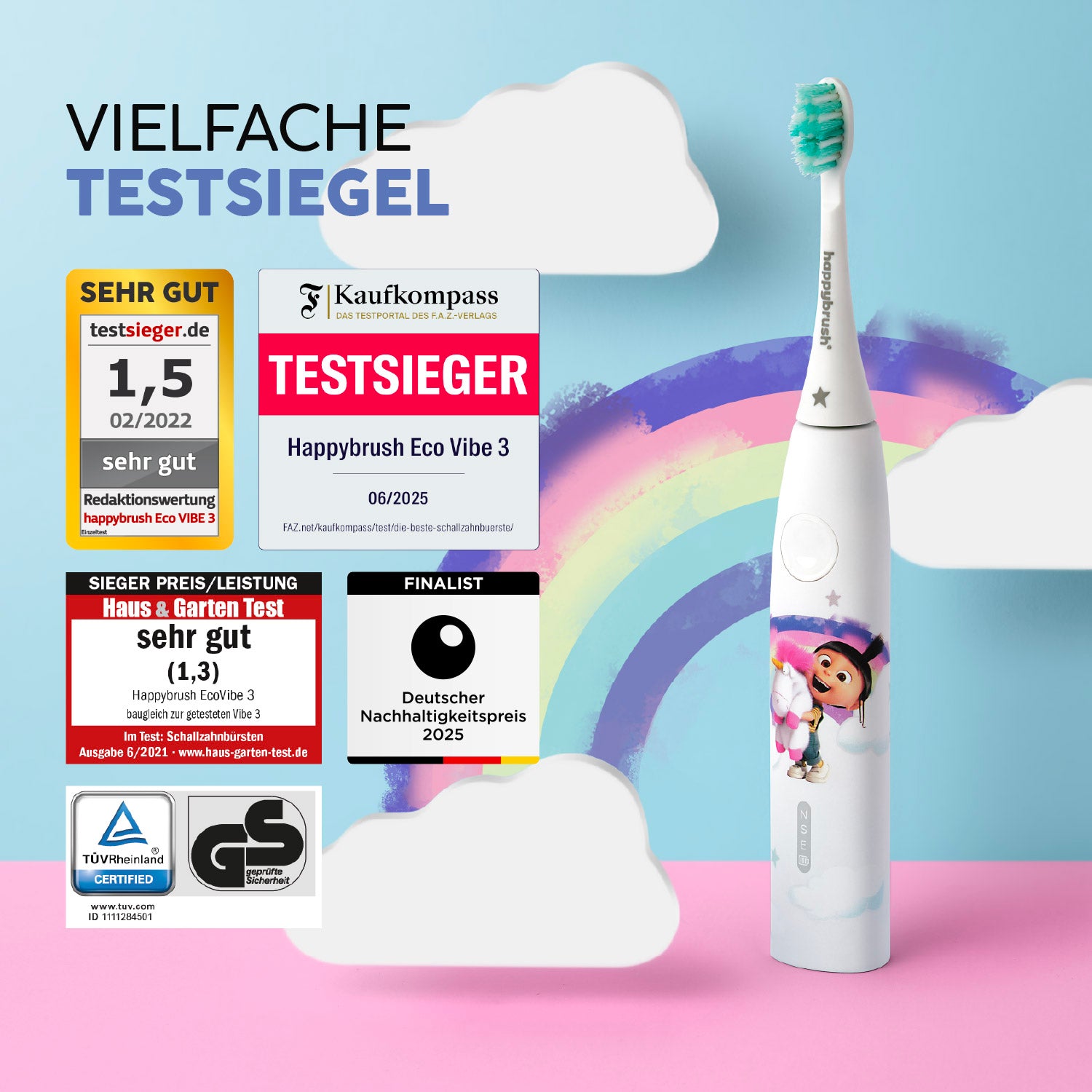 happybrush-eco-vibe-3-agnes-kinder-schallzahnb-rste-ab-8-jahren image 4