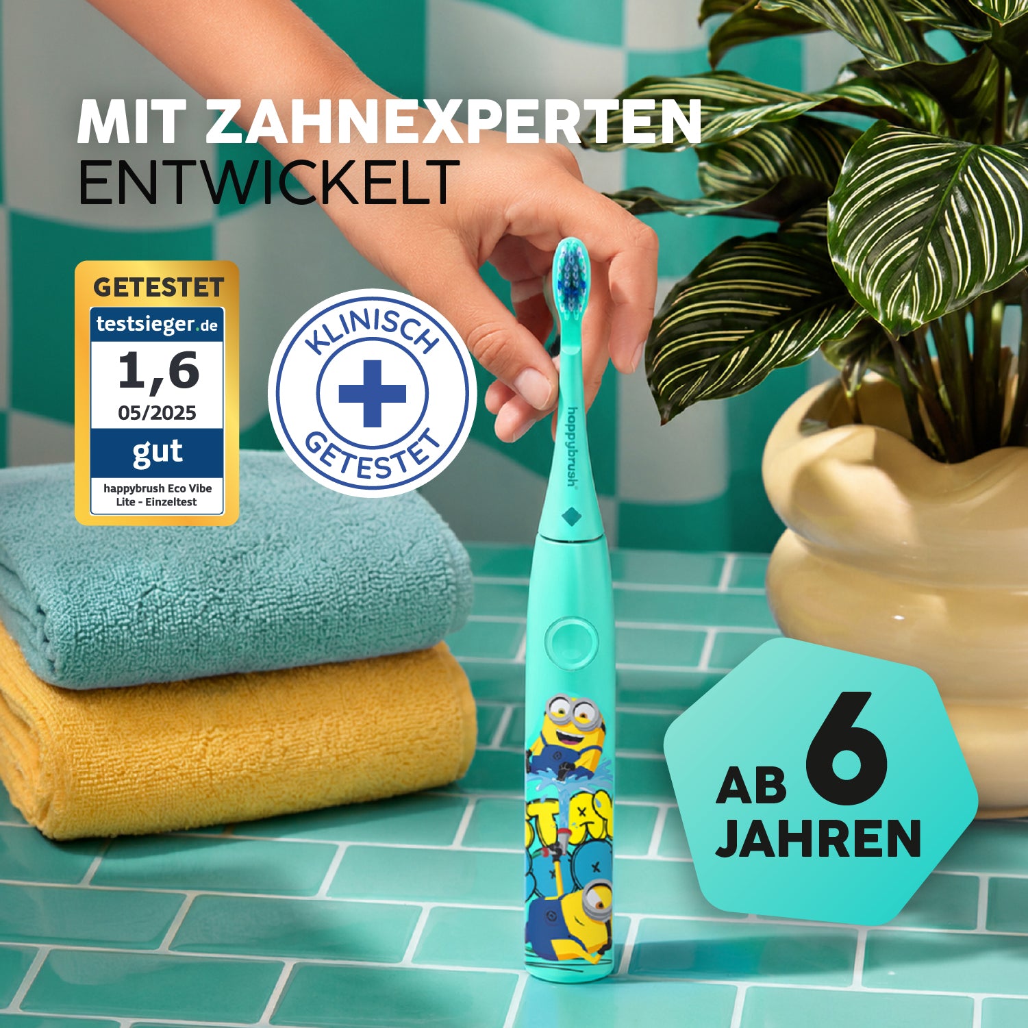 happybrush-eco-vibe-junior-minions-kinder-schallzahnb-rste image 6