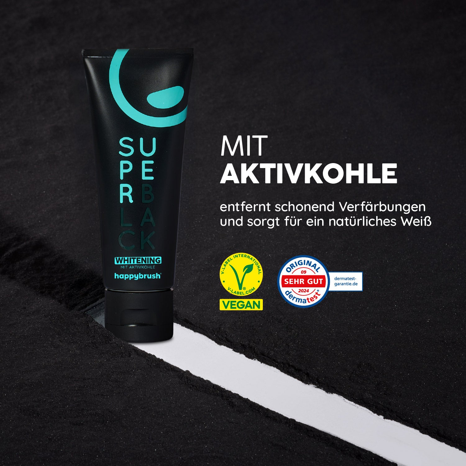 happybrush-superblack-whitening-zahnpasta-75-ml image 2