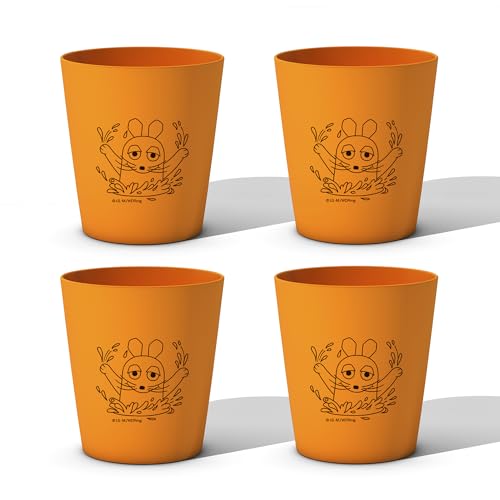 hydrophil-zahnputzbecher-kinder-4er-set-maus-250-ml-aus-arboblend-bpa-frei image 5
