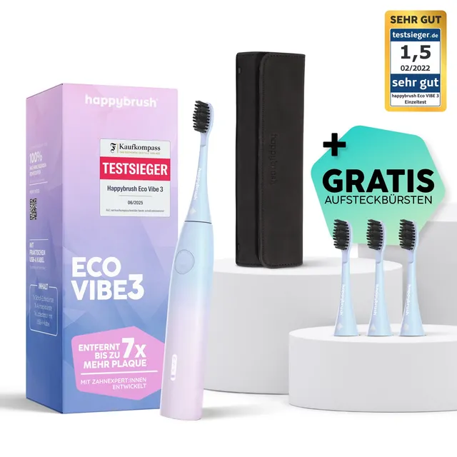 happybrush-eco-vibe-3-sunrise-schallzahnb-rste image 1