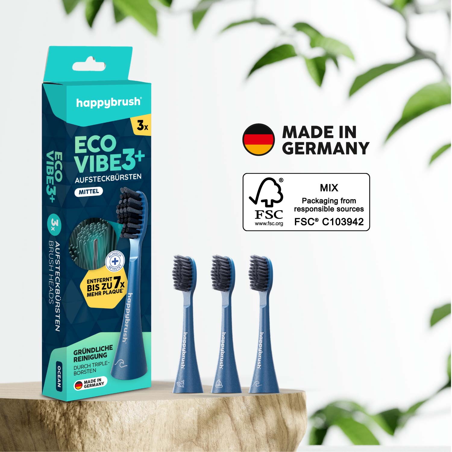 happybrush-eco-vibe-3-aufsteckb-rsten-ocean-aurora-3er-refill-set-schall image 4