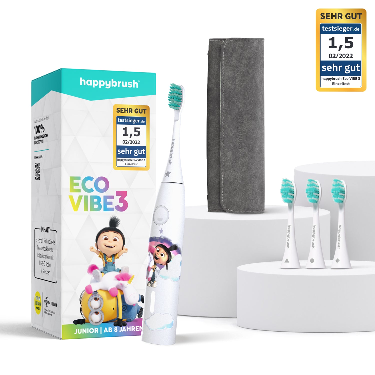 happybrush-eco-vibe-3-kinder-schallzahnb-rste-ab-8-jahren image 2