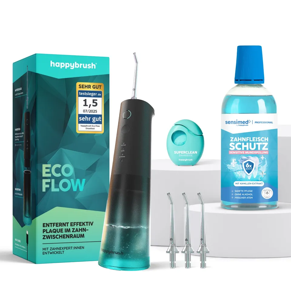 happybrush-interdental-expert-set-black-mint-eco-flow-munddusche image 1