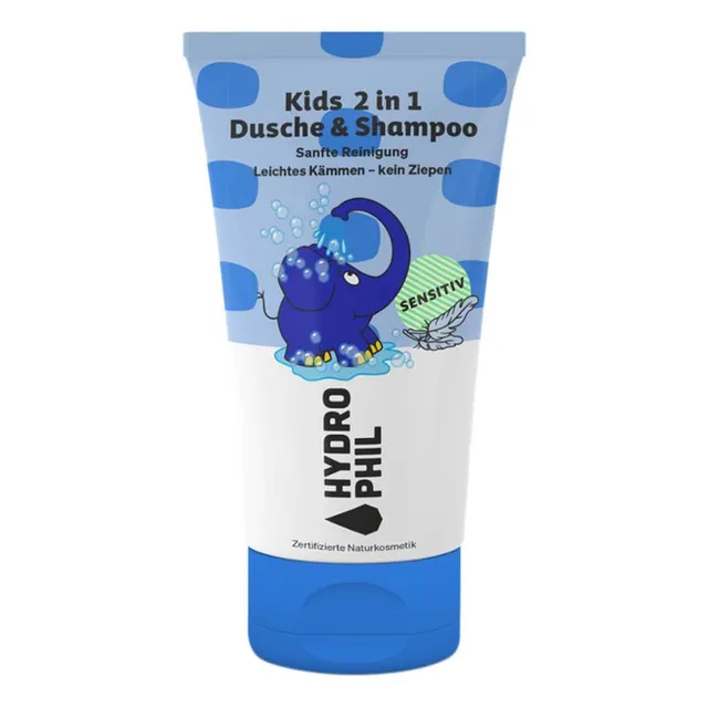 hydrophil-kids-2in1-shampoo-dusche-elefant-sensitiv-200ml image 1