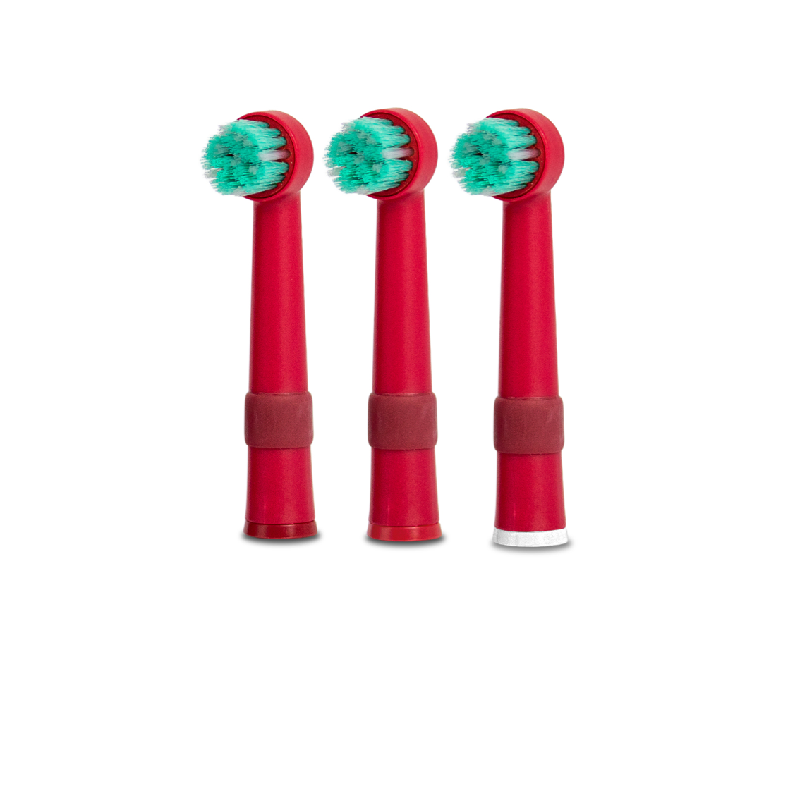 happybrush-eco-r2-aufsteckb-rsten-rot-3er-rotierend image 3