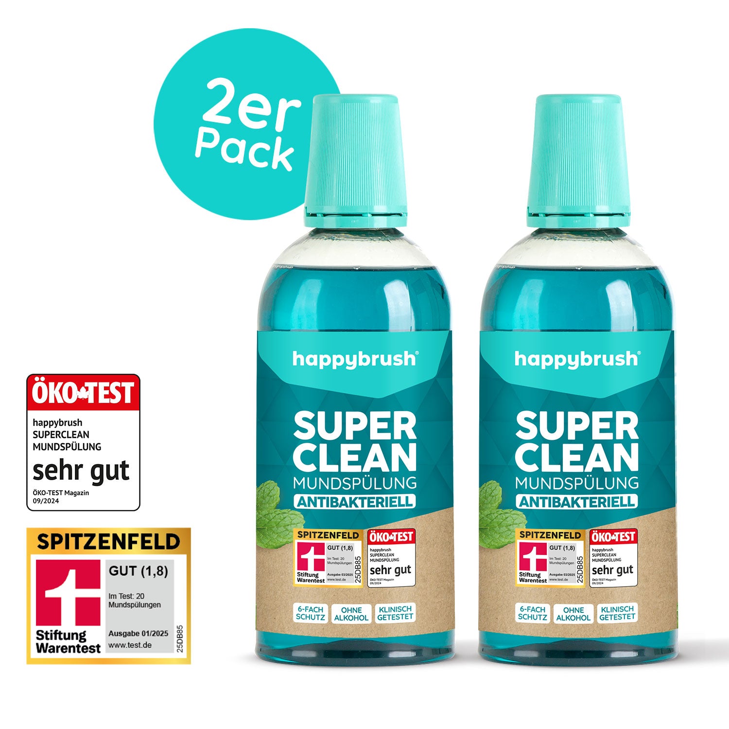 happybrush-superclean-mundsp-lung-doppelpack-2x500ml image 1