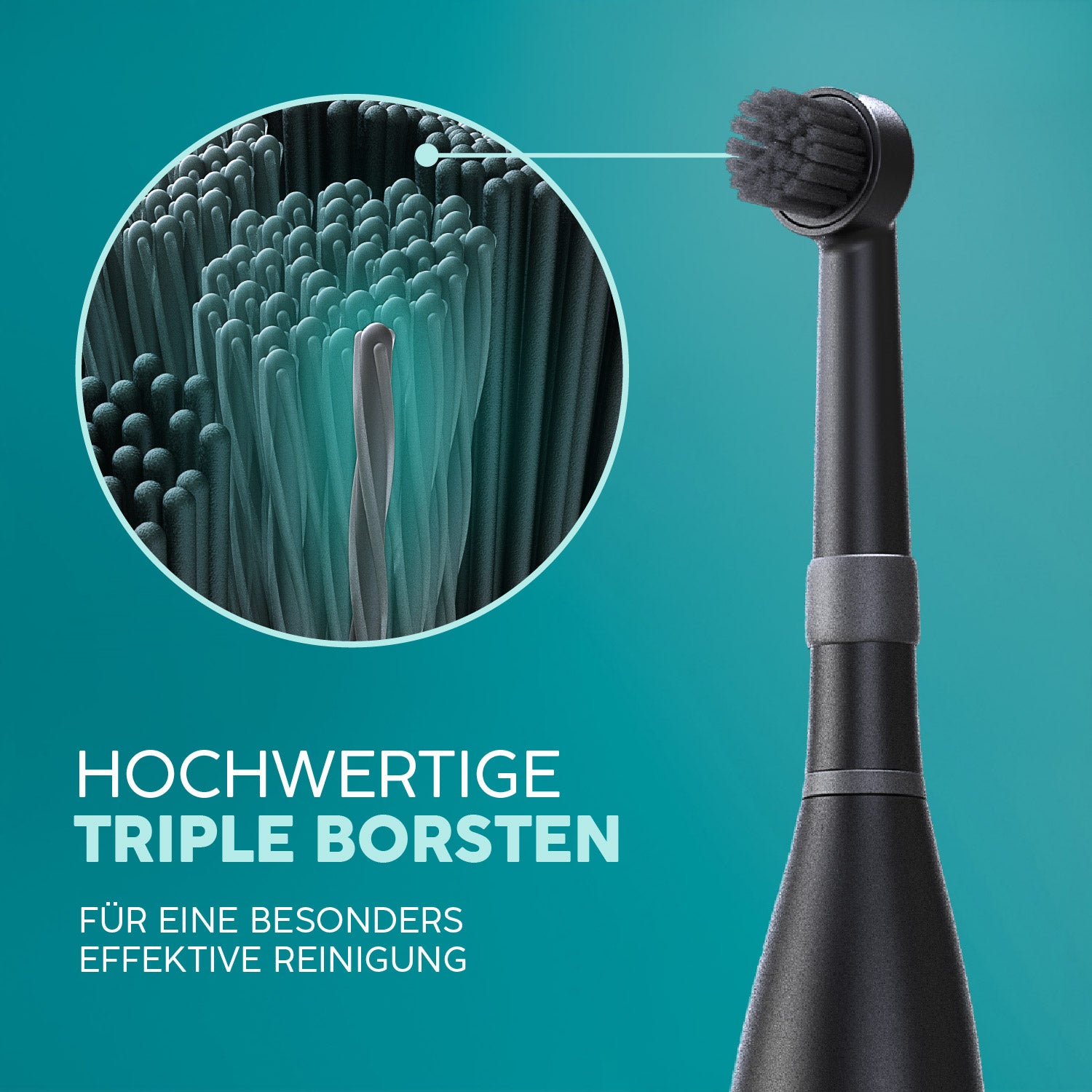 happybrush-aufsteckb-rsten-r2-allblack-4er-pack image 2