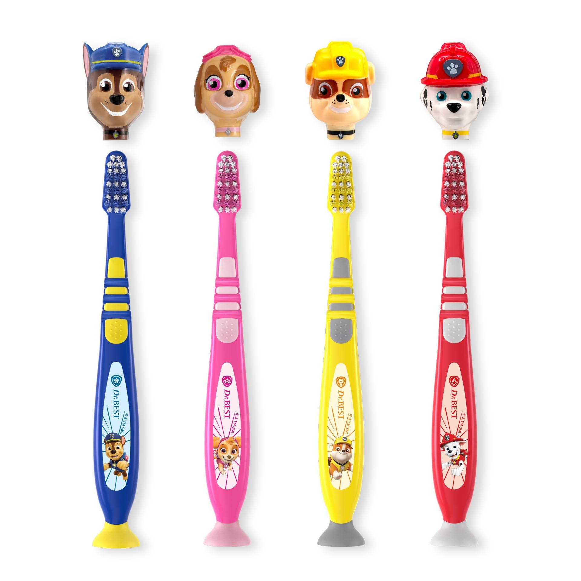 dr-best-paw-patrol-zahnb-rste-weich-mit-reisekappe-kinderzahnb-rste-3-6-jahre image 1