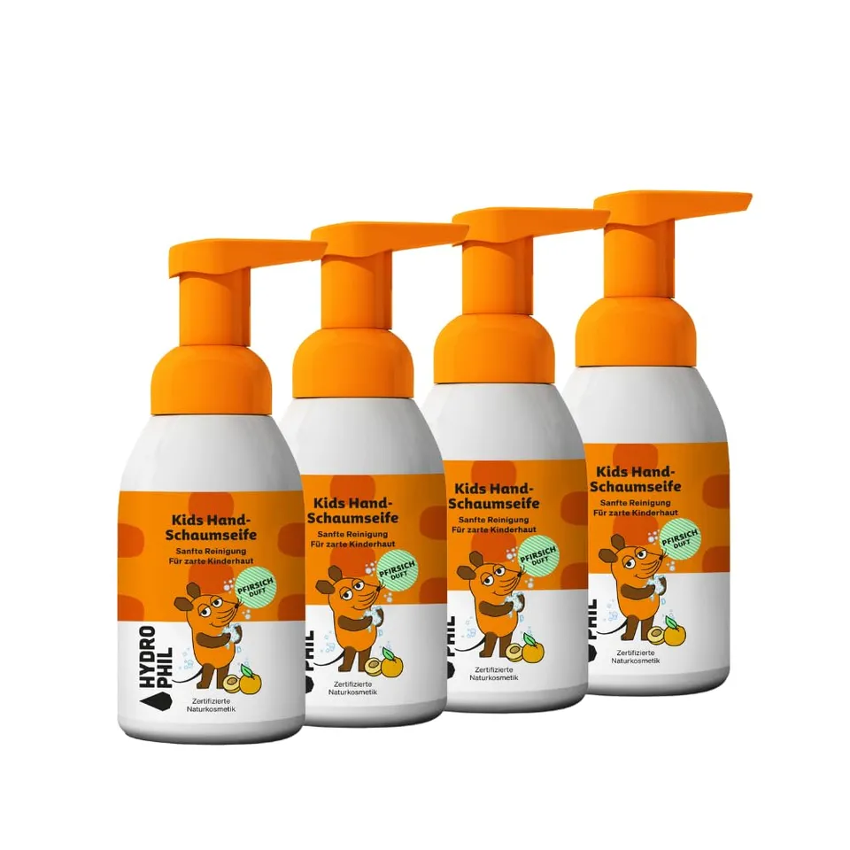 hydrophil-schaumseife-kinder-pfirsich-handseife-spender-f-r-empfindliche-haut-ab image 1