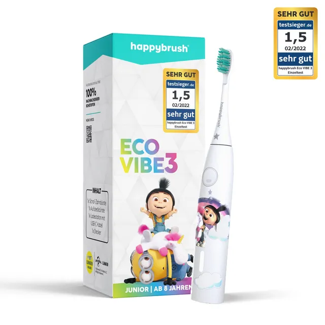 happybrush-eco-vibe-3-agnes-kinder-schallzahnb-rste-ab-8-jahren image 1