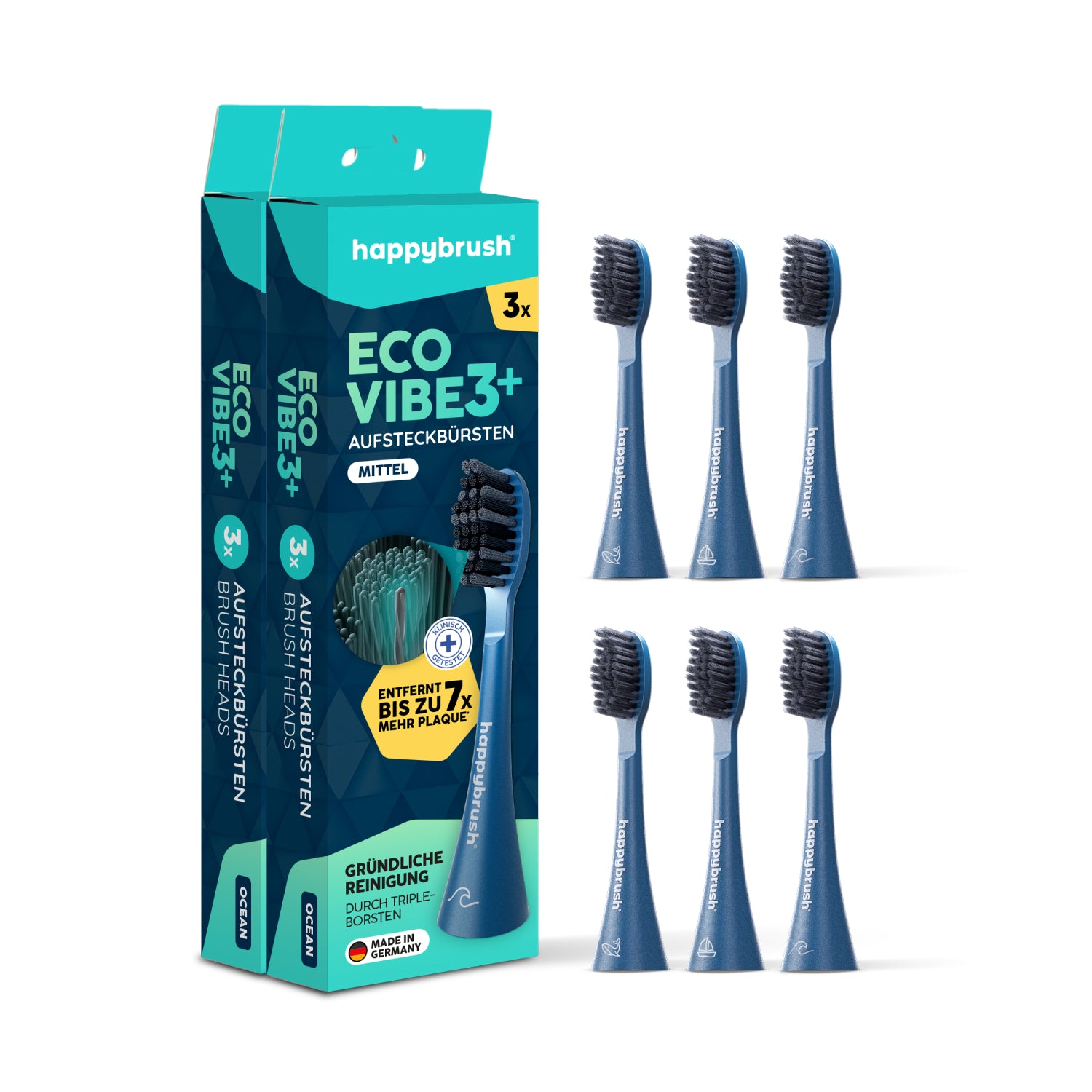 happybrush-eco-vibe-3-aufsteckb-rsten-ocean-aurora-3er-refill-set-schall image 7